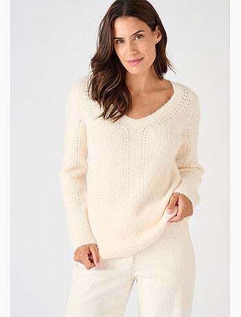 Pull maille perlée Thermolactyl - Damart