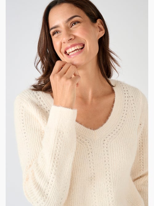 Pull maille perlée Thermolactyl - Damart - Kiabi