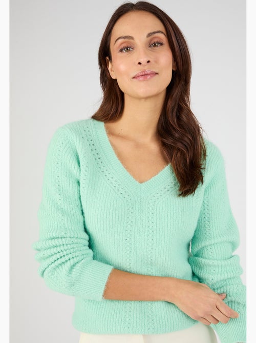 Pull maille perlée Thermolactyl - Damart - Kiabi