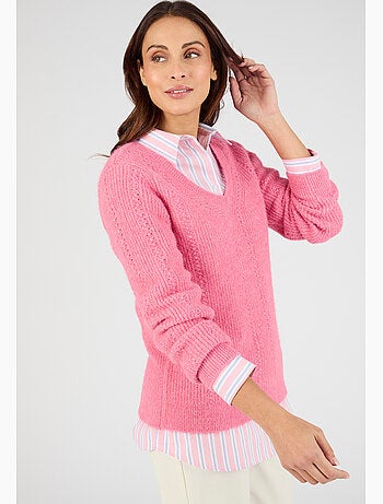 Pull maille perlée Thermolactyl - Damart