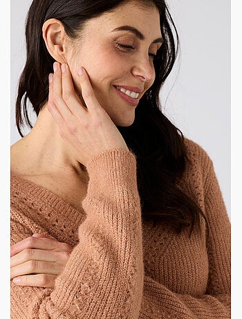 Pull maille perlée Thermolactyl - Damart