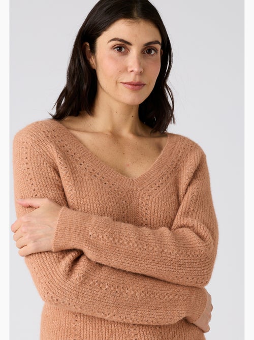 Pull maille perlée Thermolactyl - Damart - Kiabi