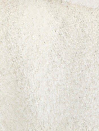 Pull maille poilue à motif végétal brillant - Damart