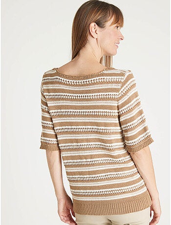 Pull maille ruban brillante - DAXON