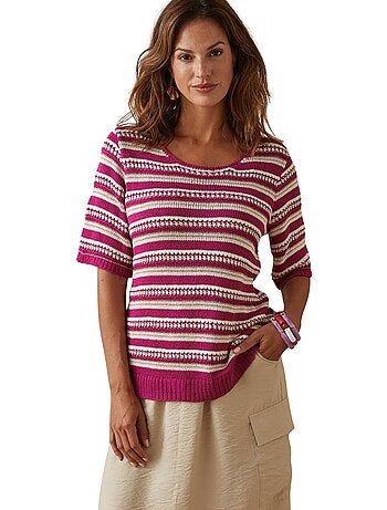 Pull maille ruban brillante - DAXON