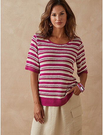 Pull maille ruban brillante - DAXON