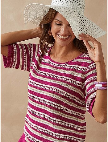 Pull maille ruban brillante - DAXON