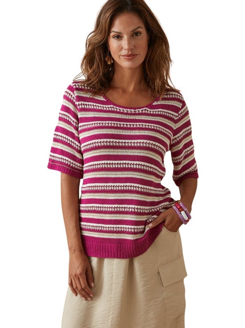 Pull maille ruban brillante - DAXON - Kiabi