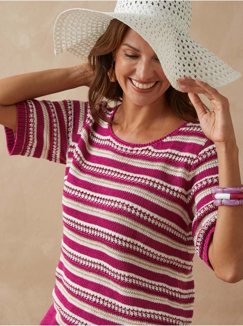 Pull maille ruban brillante - DAXON - Kiabi