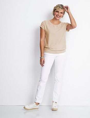 Pull maille scintillante manches kimono - Afibel