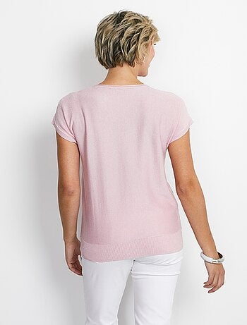 Pull maille scintillante manches kimono - Afibel