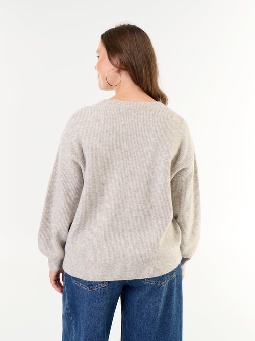 Pull maille torsadée - Kiabi
