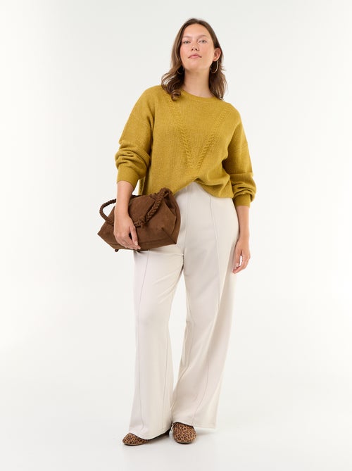 Pull maille torsadée - Kiabi Pull maille torsadée - Kiabi