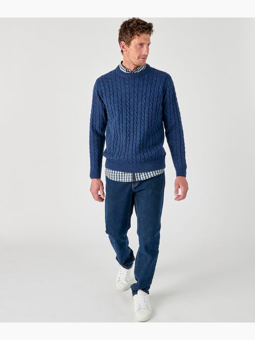 Pull maille torsades  - Damart - Kiabi