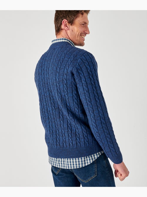 Pull maille torsades  - Damart - Kiabi