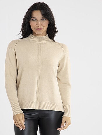 Pull Malo Camel Pulls cheminée