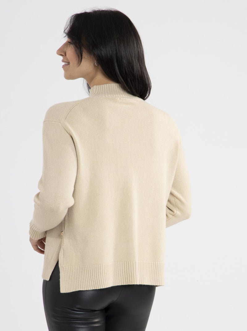 Pull Malo  | Gerard Pasquier Avec Col Cheminée | Gerard Pasquier Camel - Kiabi