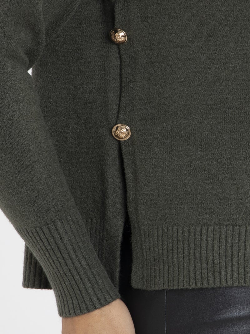 Pull Malo Kaki Pulls cheminée Kaki - Kiabi