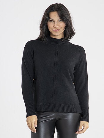 Pull Malo Noir Pulls cheminée