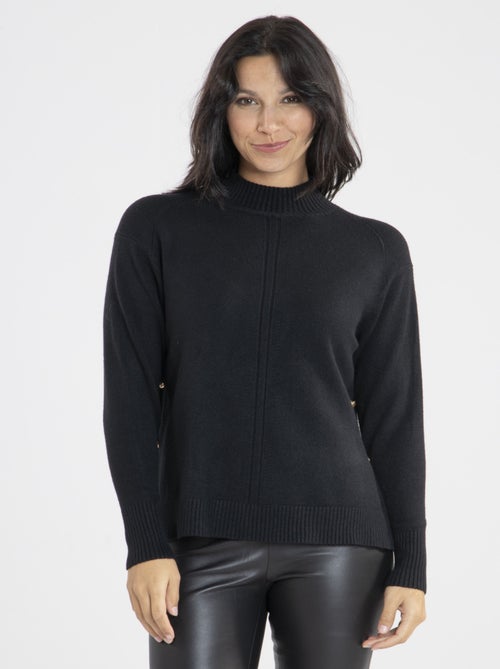 Pull Malo Noir Pulls cheminée - Kiabi