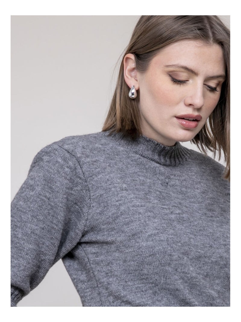 Pull manche courte KERLAZ Gris - Kiabi