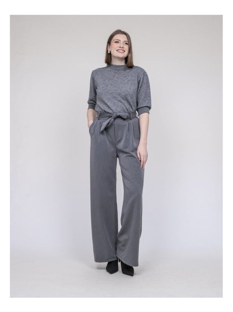 Pull manche courte KERLAZ Gris - Kiabi