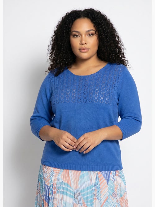 Pull manches 3/4 ajouré - Afibel - Kiabi