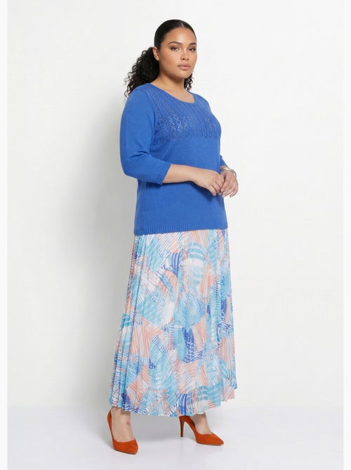 Pull manches 3/4 ajouré - Afibel - Kiabi