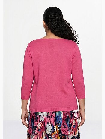 Pull manches 3/4 ajouré - Afibel