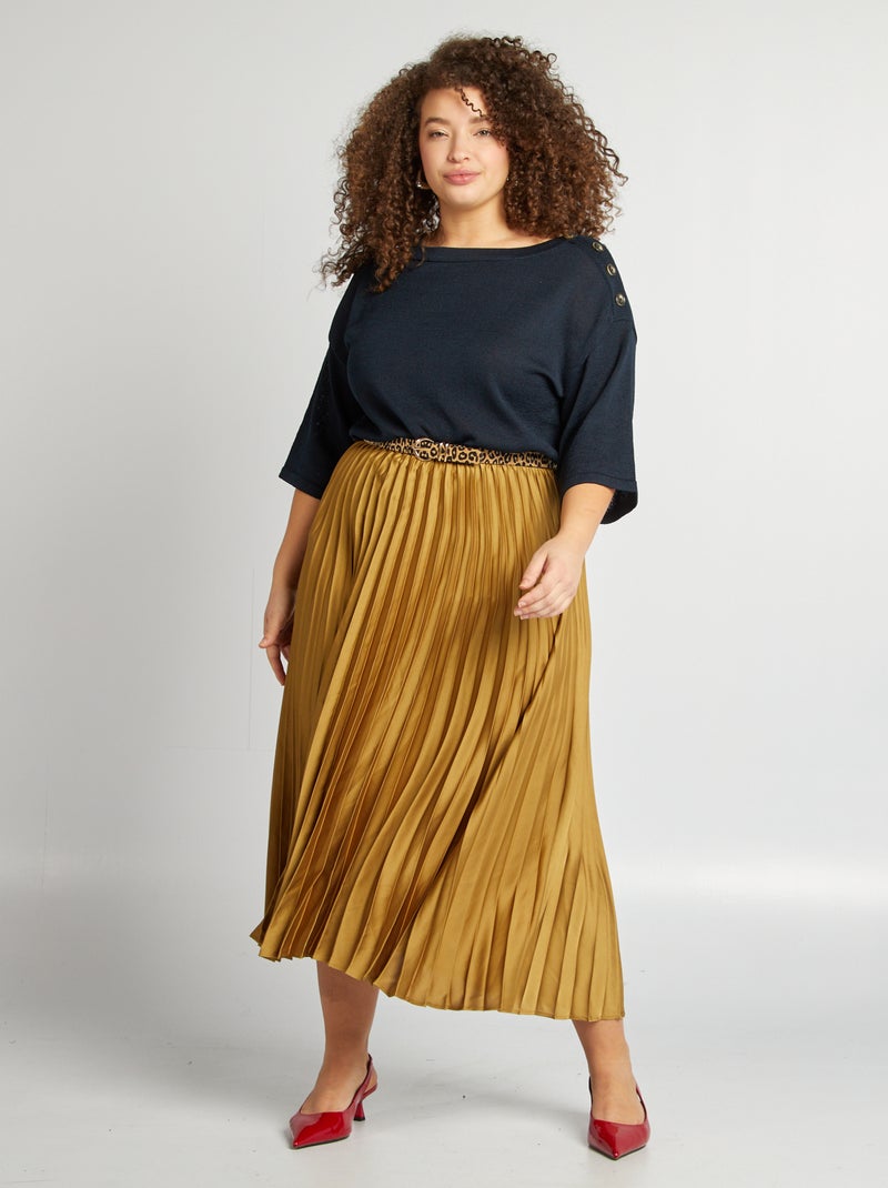 Pull manches 3/4 Marine - Kiabi