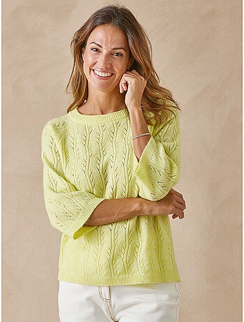 Pull manches au coude 5% laine - DAXON