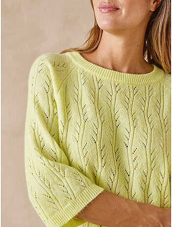 Pull manches au coude 5% laine - DAXON