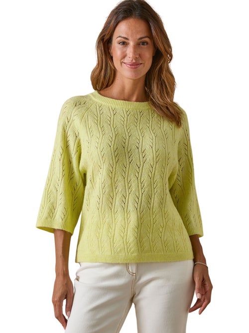 Pull manches au coude 5% laine - DAXON - Kiabi