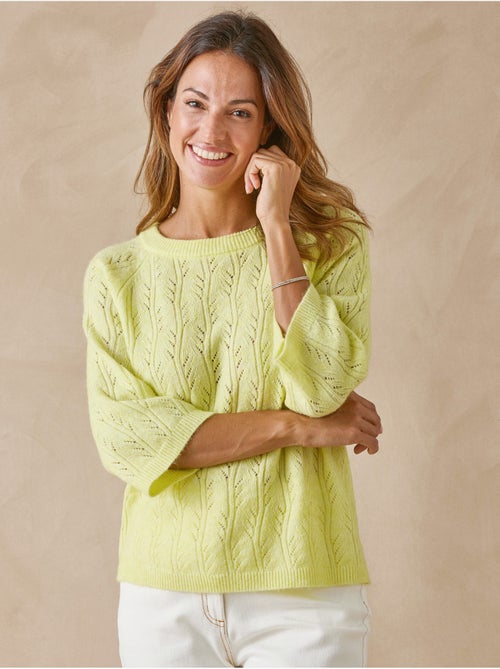 Pull manches au coude 5% laine - DAXON - Kiabi