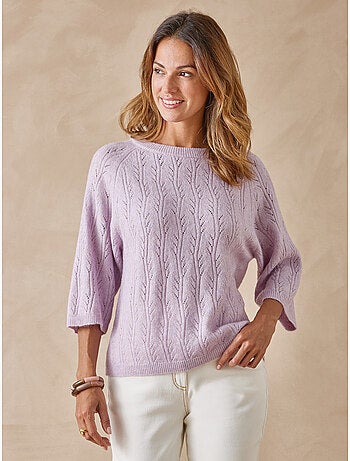 Pull manches au coude 5% laine - DAXON