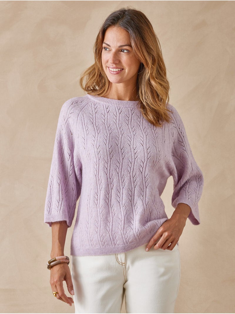Pull manches au coude 5% laine - DAXON Parme - Kiabi