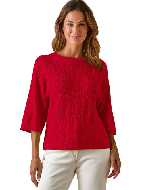 Pull manches au coude 5% laine - DAXON - Kiabi