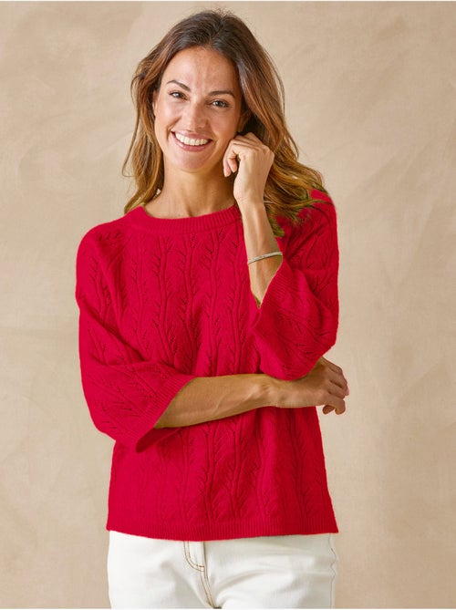 Pull manches au coude 5% laine - DAXON - Kiabi