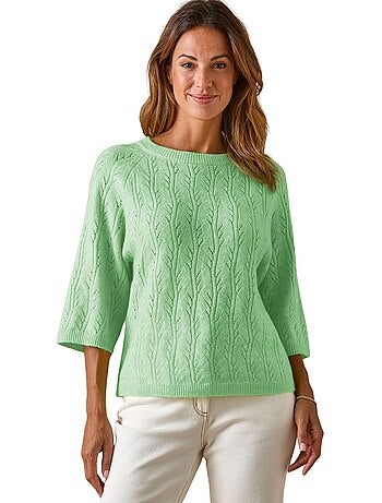 Pull manches au coude 5% laine - DAXON