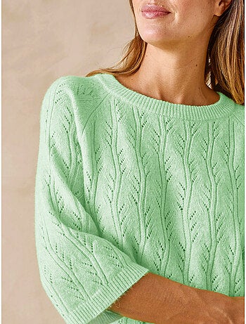 Pull manches au coude 5% laine - DAXON