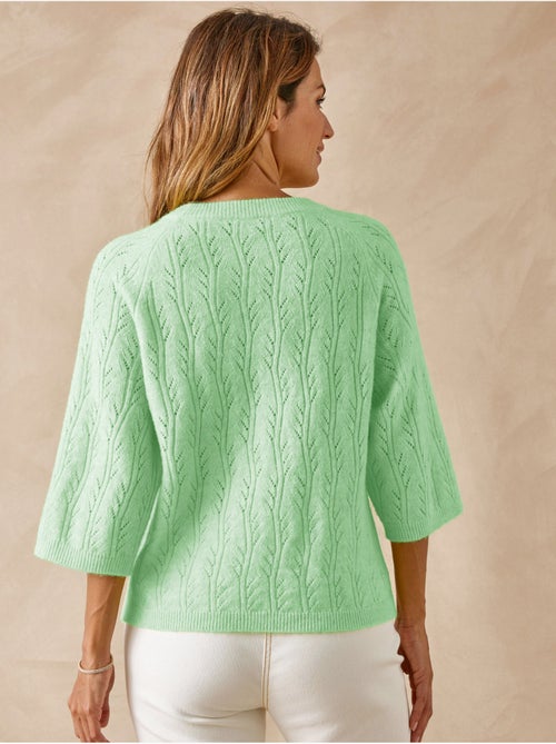 Pull manches au coude 5% laine - DAXON - Kiabi