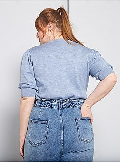 Pull manches ballon - Kiabi