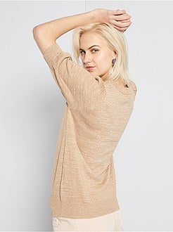 Pull manches bouffantes - Kiabi