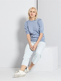 Pull manches bouffantes - Kiabi