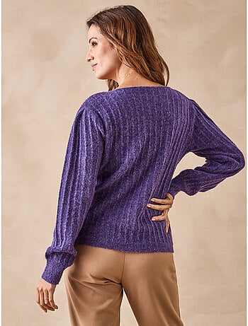 Pull manches bouffantes