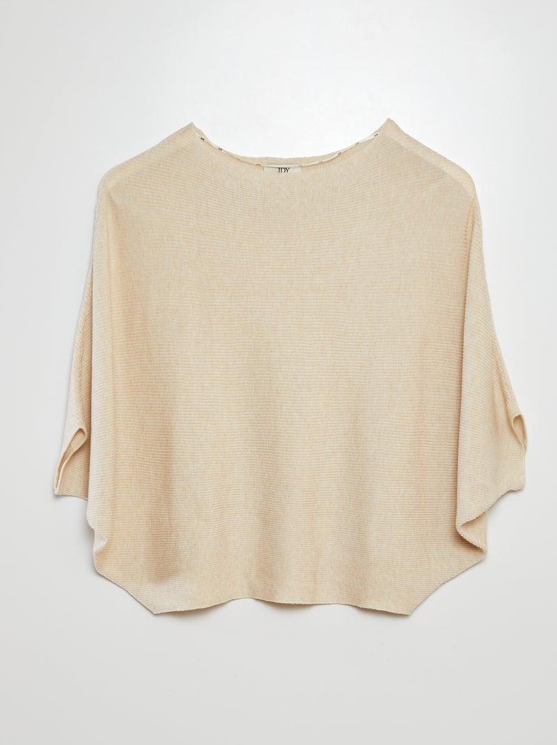 Pull manches chauve souris 'JDY' BEIGE - Kiabi