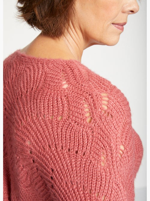 Pull manches chauve-souris maille fantaisie - Afibel - Kiabi