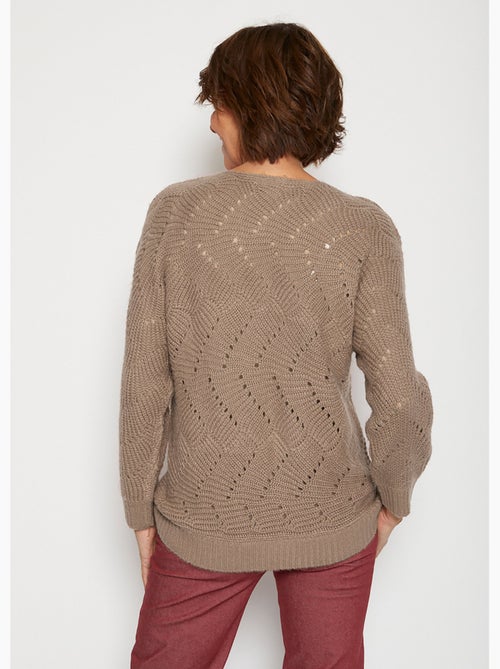 Pull manches chauve-souris maille fantaisie - Afibel - Kiabi