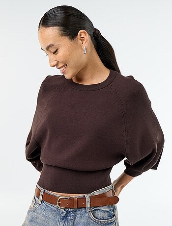 Pull manches courtes 3/4