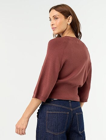 Pull manches courtes 3/4